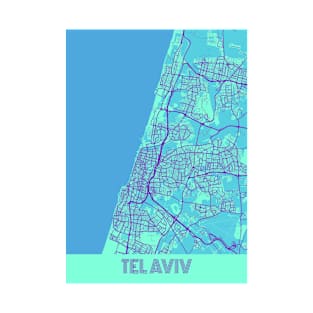 Tel Aviv - Israel Galaxy City Map T-Shirt