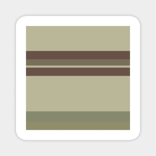 A particular blend of Quincy, Grey Brown, Brown Grey, Sage and Artichoke stripes. Magnet