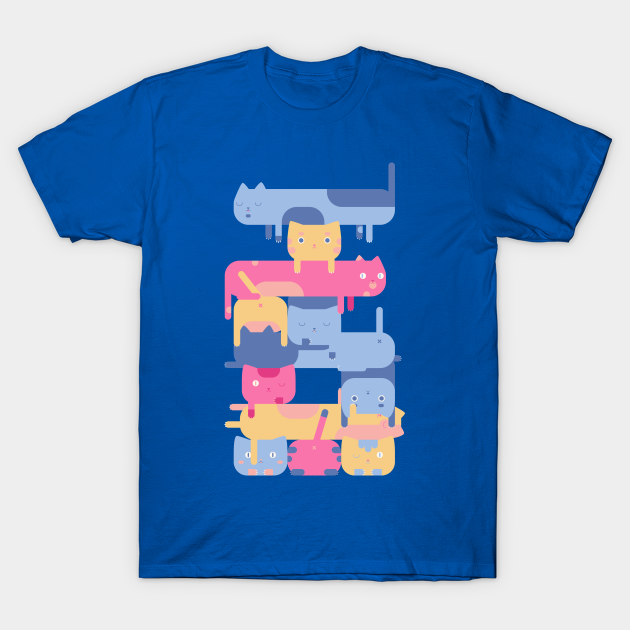 Stacked Cats - Cats - T-Shirt