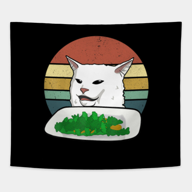 White Cat Meme With Woman