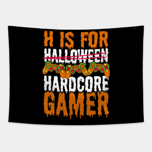 Halloween Gaming H is for Hardcore Gamer Tapestry