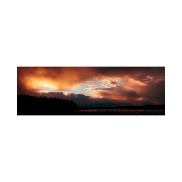Vivid storm sunset sky scape by Juhku