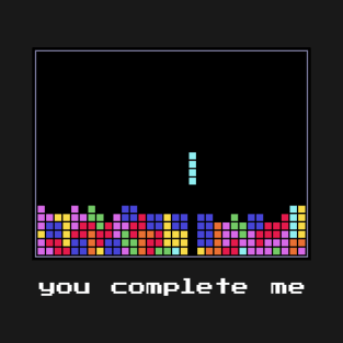 Funny Tetris Design - You complete me - Valentine's Day Gift T-Shirt