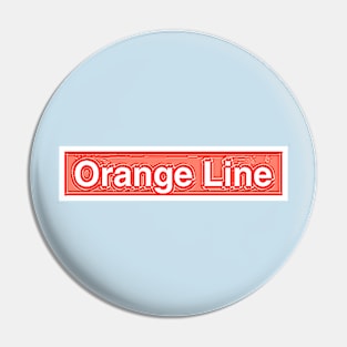 Orange Line Pin