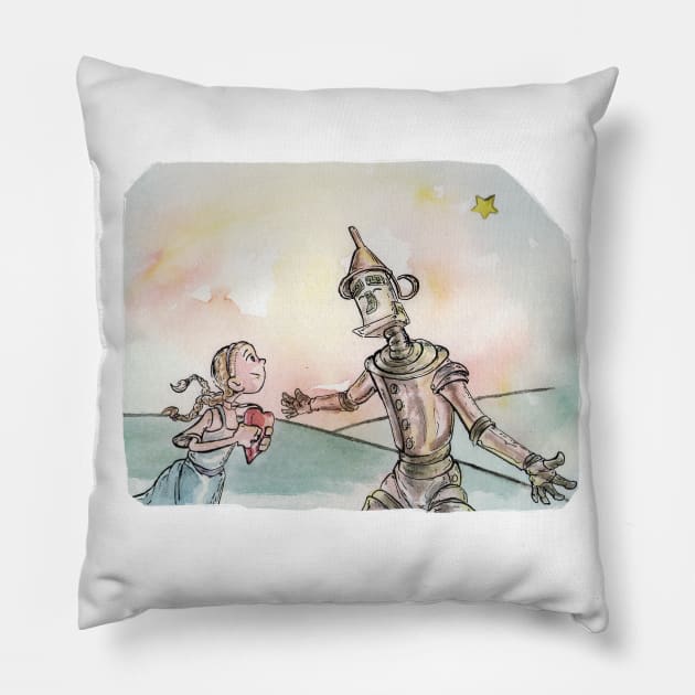 you bring a heart for every tin man Pillow by condepablo