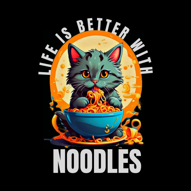 Meow-nificent Noodle Delight by Unknown 