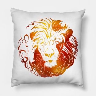 Leo Line Art Pillow