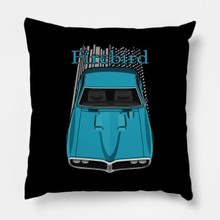 Pontiac Firebird Ram Air 1968 - Meridian Turquoise Pillow