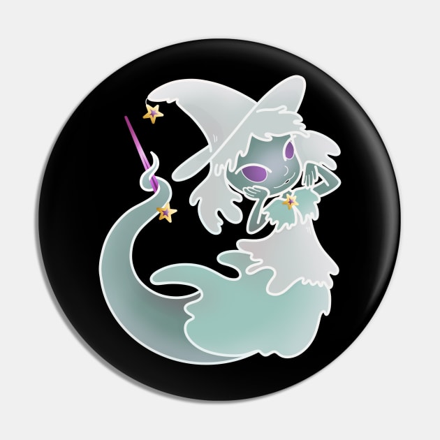 Witchy Ghost Pin by candice-allen-art