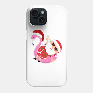 Santa's Christmas Beach Holiday Phone Case