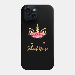 just for school nurae school nurse unicorn Phone Case