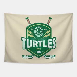 Turtles Hockey Tapestry