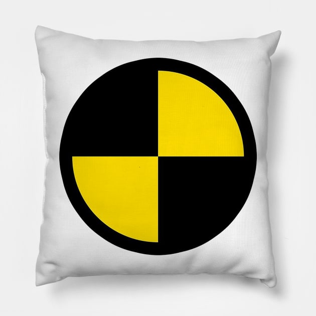 Crash test dummy Pillow by  The best hard hat stickers 