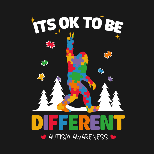 autism awareness acceptance women kid its ok to be different by ANAREL