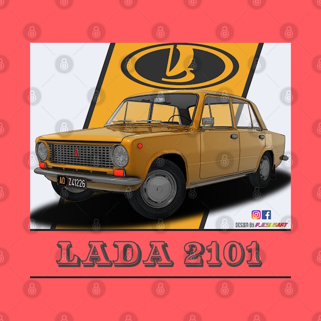 Lada 2101 1970 Yellow by PjesusArt