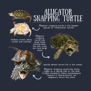 Animal Facts - Alligator Snapping Turtle T-Shirt