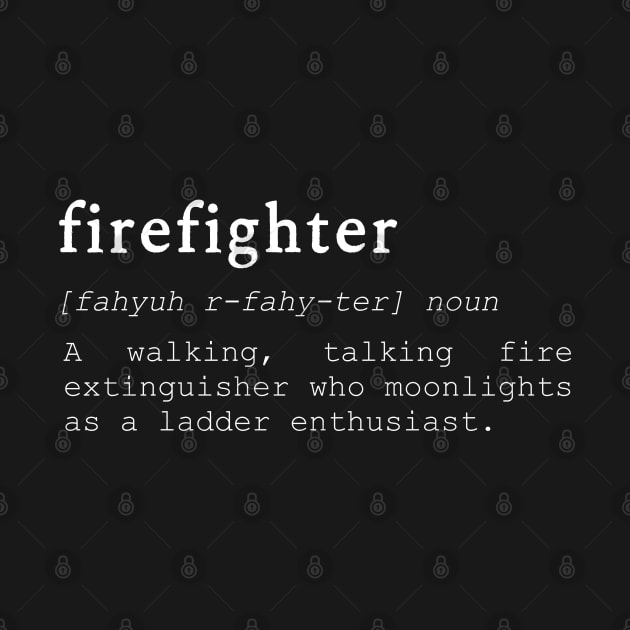 Dictionary Definition Firefighter by AI Art Originals