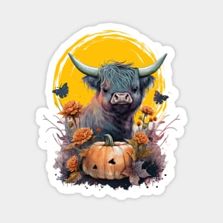 Highland Halloween Magnet