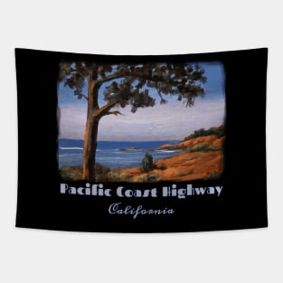 Pacific Coast Highway, California. Northern California coastal seascape Tapestry