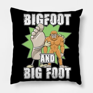 Bigfoot And Big Foot Party Sasquatch Pillow