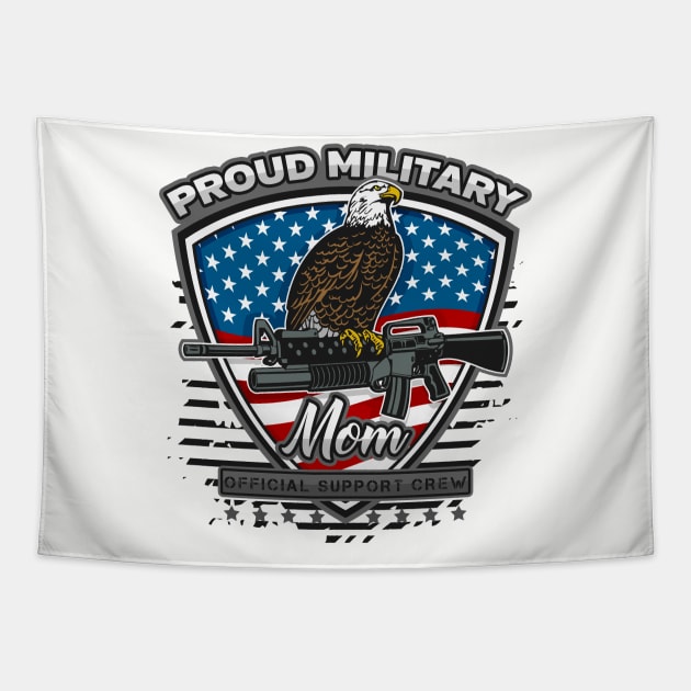 Military Mom Soldier Support Tapestry by RadStar