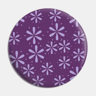 Purple flowers pattern Pin