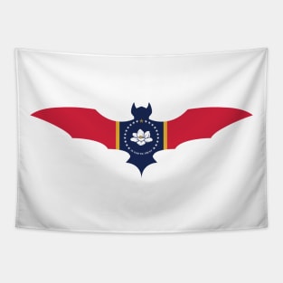 Mississippi Bat Flag Tapestry