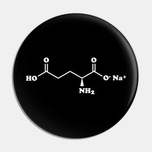 MSG Monosodium Glutamate Molecular Chemical Formula Pin