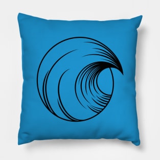 Surf wave icon Pillow