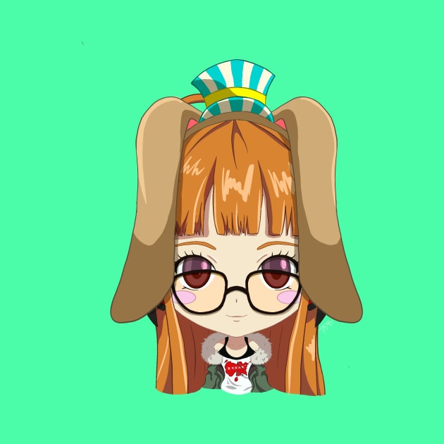 Persona 5 -Futaba Sakura Destinyland chibi by Pastelpandabum