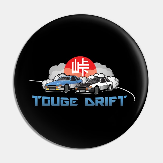 Touge Drift Japanese Turbo Car Drifting Pin by spacedust