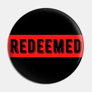 Redeemed Pin