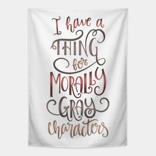 MORALLY GRAY Tapestry