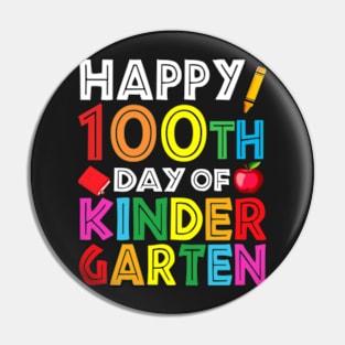 Happy th Day of Kindergarten for Teacher or Chid Pin