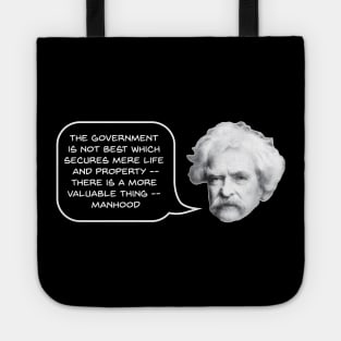 Mark Twain on Manhood Tote