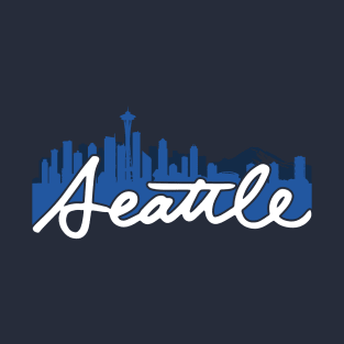 Seattle Skyline Cursive T-Shirt