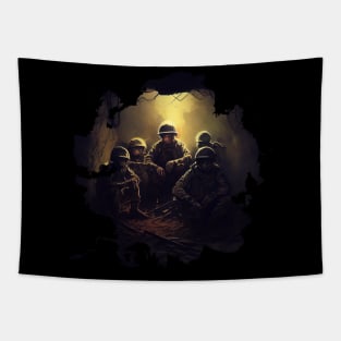 soldiers ,Bunker Tapestry