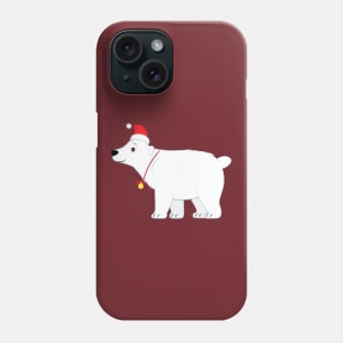 Cute Polar Bear at Christmas Phone Case