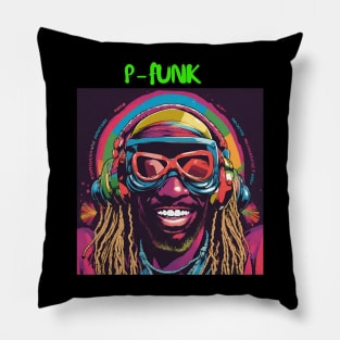 P - FUNK TRIPPY ART Pillow