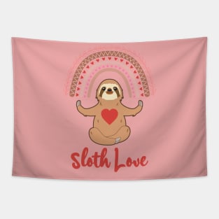 Sloth Love Heart Spirit Animal I Love Sloths Tapestry