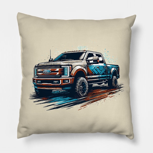 Ford F-350 Pillow by Vehicles-Art