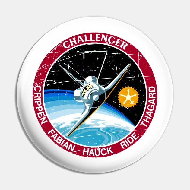 STS-7 Challenger Vintage Pin by Mandra