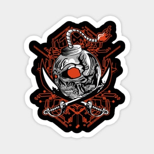 Bomb Pirate Sacred Geometry Magnet