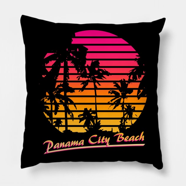 Panama City Beach Pillow by Nerd_art