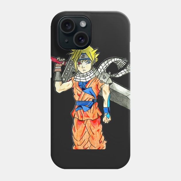 Cloud Anime Mash Up Phone Case by charlenegb