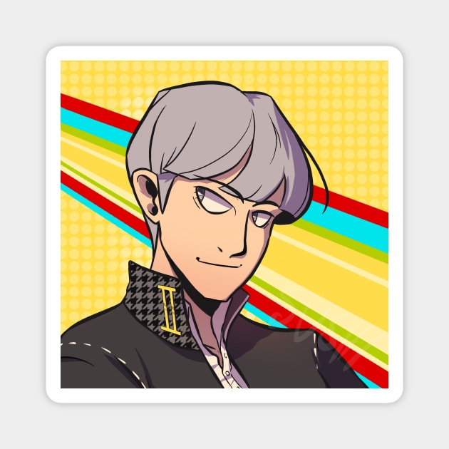 Yu narukami p4 Magnet by toothy.crow