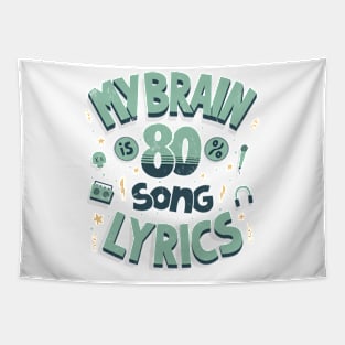 My brain is 80% song lyrics Tapestry