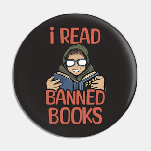 i read banned book,shirt about reading Pin