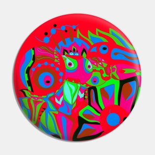 Crimson dinamic alien Pin