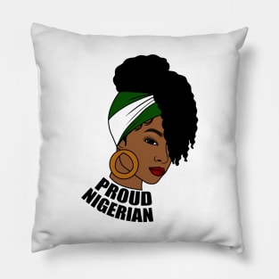 Nigeria Flag, Proud Nigerian Woman, African Pillow